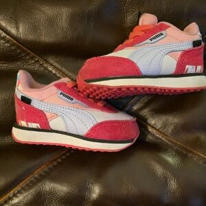 Puma Kids Sneakers - Red and Pink Toddler Size 4C
